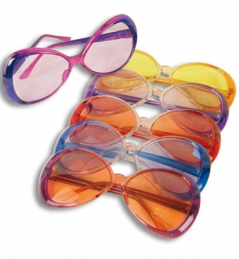 Brille 70er Jahre Hippi Fashion Karneval Fasching Party