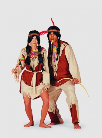 Chiowa XXL Indianerkostm Wilder Westen Huptling Herrenkostm