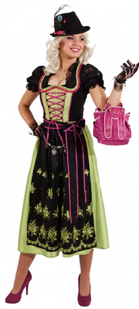 Dirndl Lang Trachtenkleid gefttert auch in bergre Oktoberfest Wiesn