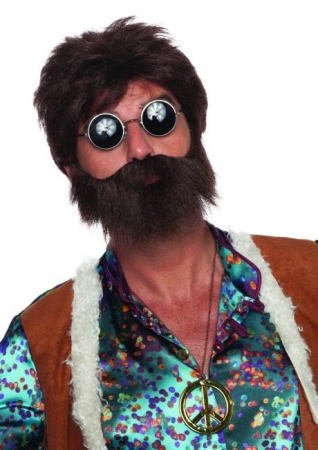 Hippiepercke Dude Faschingspercke Herrenpercke 70er Jahre Lebowski