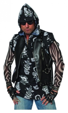 Hoody Halloween Oberteil Punk Kapuzenoberteil XXL Herrenoberteil