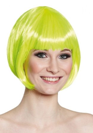 Kinnlanger Bob Faschingspercke Neonpercke Damenpercke Pagenkopf