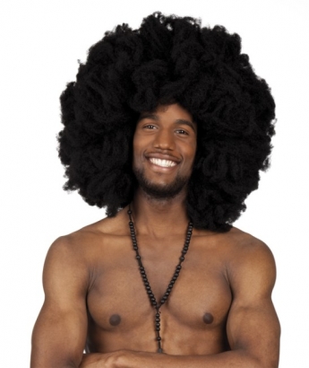 Mega Afropercke 80er Jahre Hawaiiparty Strandfest Herrenpercke