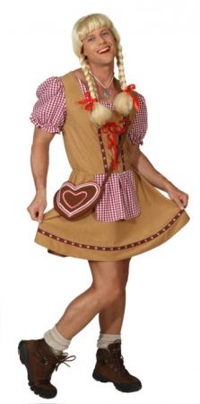 Oktoberfest Herrendirndl XXL Hansi Trachtenkleid Herrenkostm Bayern