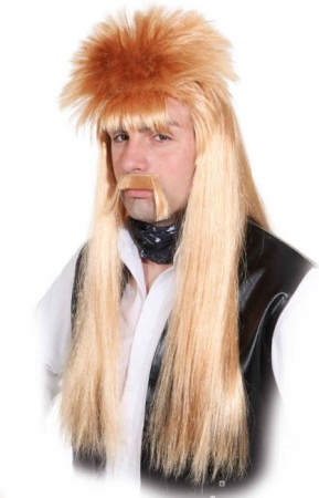 Prolo Bikerpercke Herrenpercke Vokuhila 80er Jahre Kostmpercke mit Bart