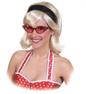 Rock n Roll Faschingspercke 50er Jahre Damenpercke schulterlang