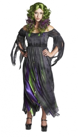 Sumpfleiche Damenkostm Gruselkostm Halloweenparty Damenkleid Hexe