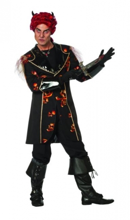 Teufelkostm bergre Herrenjacke Hellfire Halloween Jacket XXL