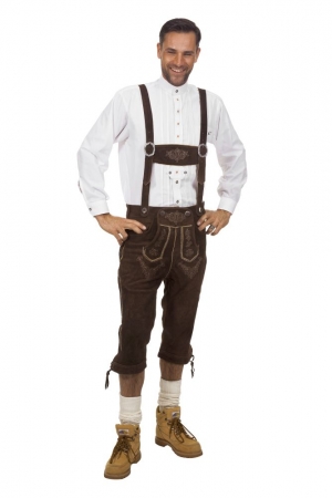 Trachenlederhose Trachtenhose Kniebundhose Herrentracht Wiesn bis XXL