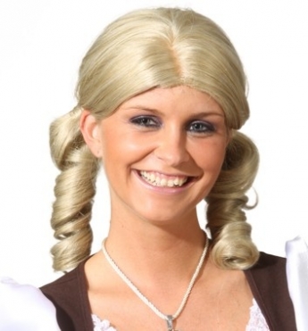 Zopfpercke Steffi Faschingspercke Oktoberfest Bayernpercke Damenpercke
