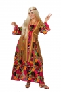 70er Jahre Oversized Hippiekleid für Damen Übergrößenkostüm Faschingskleid