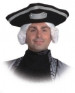 Dreispitz mit Silberborte Zubehr Kopfbedeckung Faschingsparty Pirat