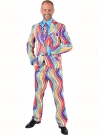 Flavor Flave Partyanzug schrille Neon Farben aufflliger Anzug Showauftritt zur Schlager Party