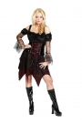 Gothic Queen Damenkostm Halloween Outfit Kostmfest Karneval Verkleidung